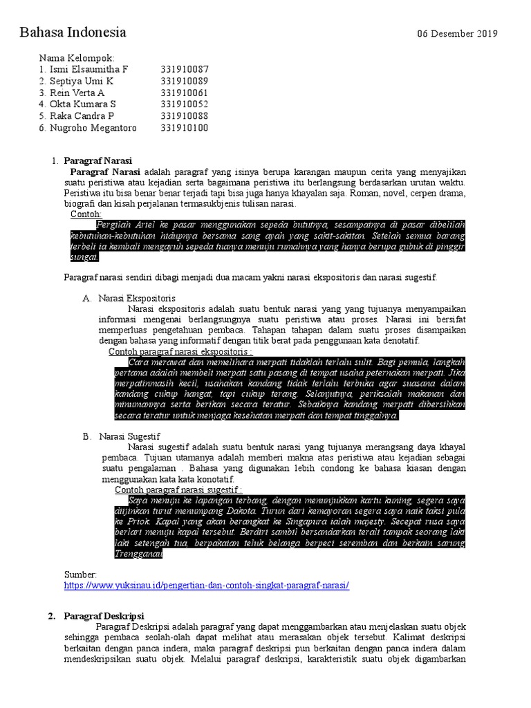Paragraf Narasi Argumentai Docx