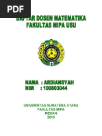 Download DAFTAR DOSEN usu by Zain Yudha SN45177780 doc pdf