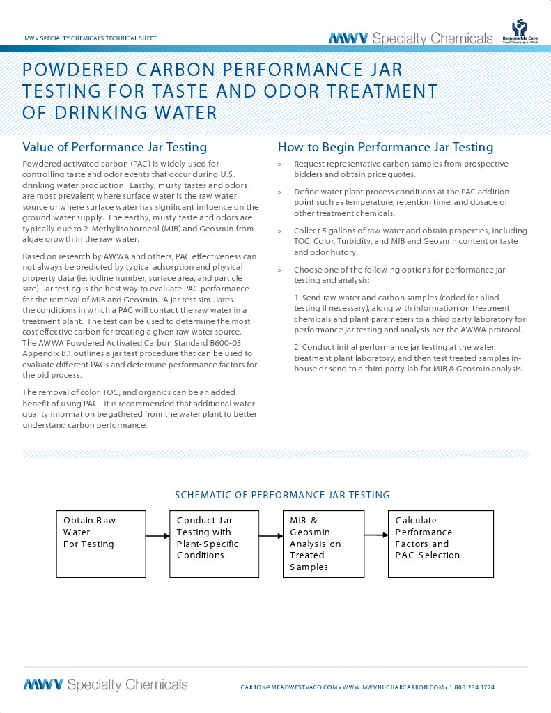 PAC Jar Testing for Water Quality | PDF | Total Organic Carbon | Odor