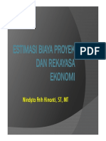 Estimasi Biaya Proyek Dan Rekayasa Ekonomi - Pertemuan 9 (Bar Chart) PDF