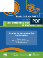 XXI Congreso Colombiano de Matemáticas 2017