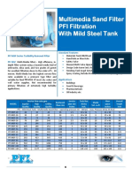 PFI Multimedia Sand Filter With Mild Steel Tank PDF