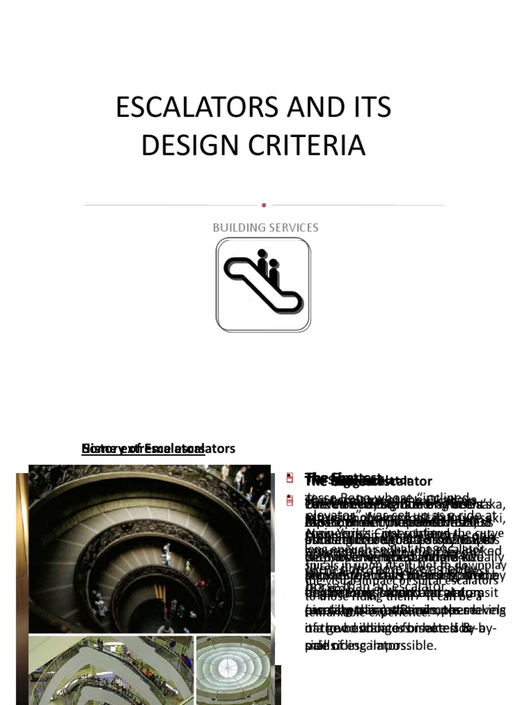 Escalator Design and Specifications | PDF | Escalator | Nature