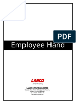 Employee Hand Book 03-12-11