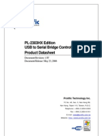 IO Cable PL-2303HX Documents Datasheet Ds Pl2303HX v15F