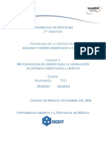 Unidad 3 Metodologias de Dis para La Generacion de Sistemas Orientados A Objetos PDF