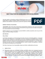 Social Media Best Practices & Guidelines - REMAX SA