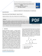Review On Spectroscopic Analytical Methods For Determination of Metformin Hydrochloride