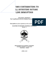 Factors Contributing To SMALL INTESTINE Suture Line Disruption PDF