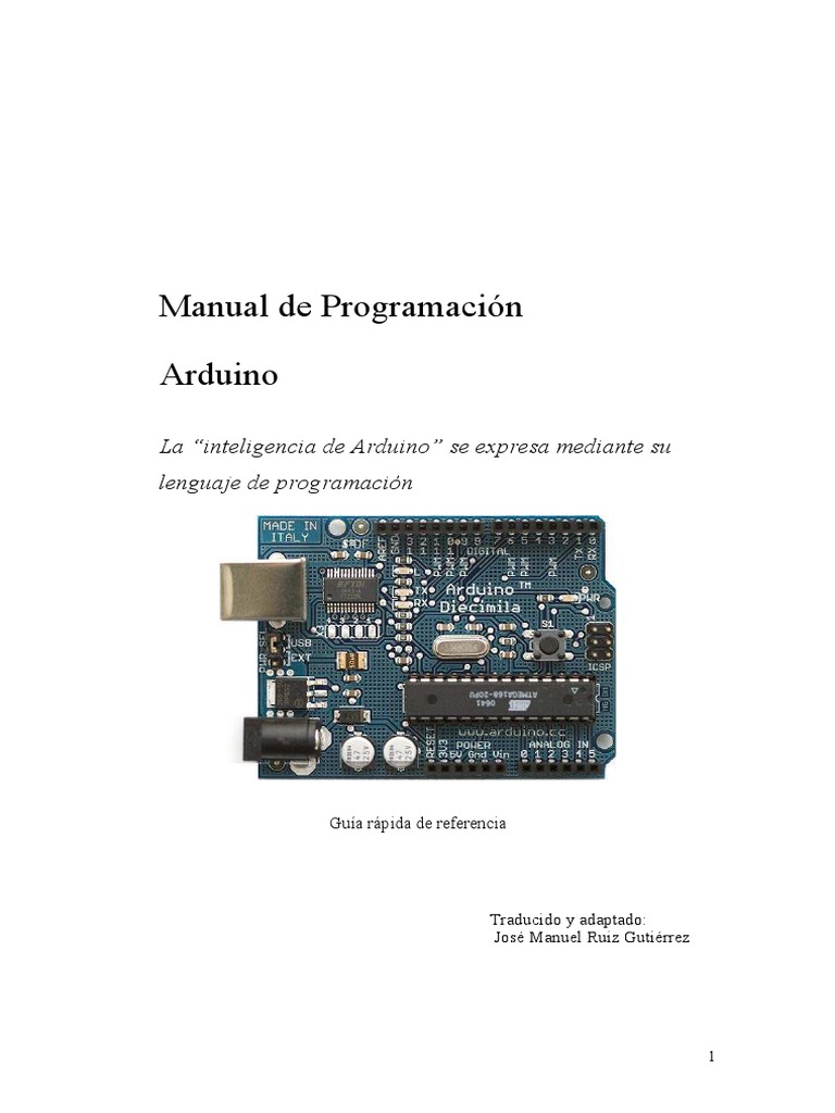 Manua Arduino | PDF | Programa de computadora | Programación