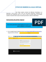 Instructivo de Ingreso A La Plataforma Aula Virtual Adultos 2000 PDF