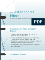 Disaster and Its Effect