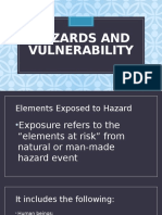 Hazards and Vulnerability