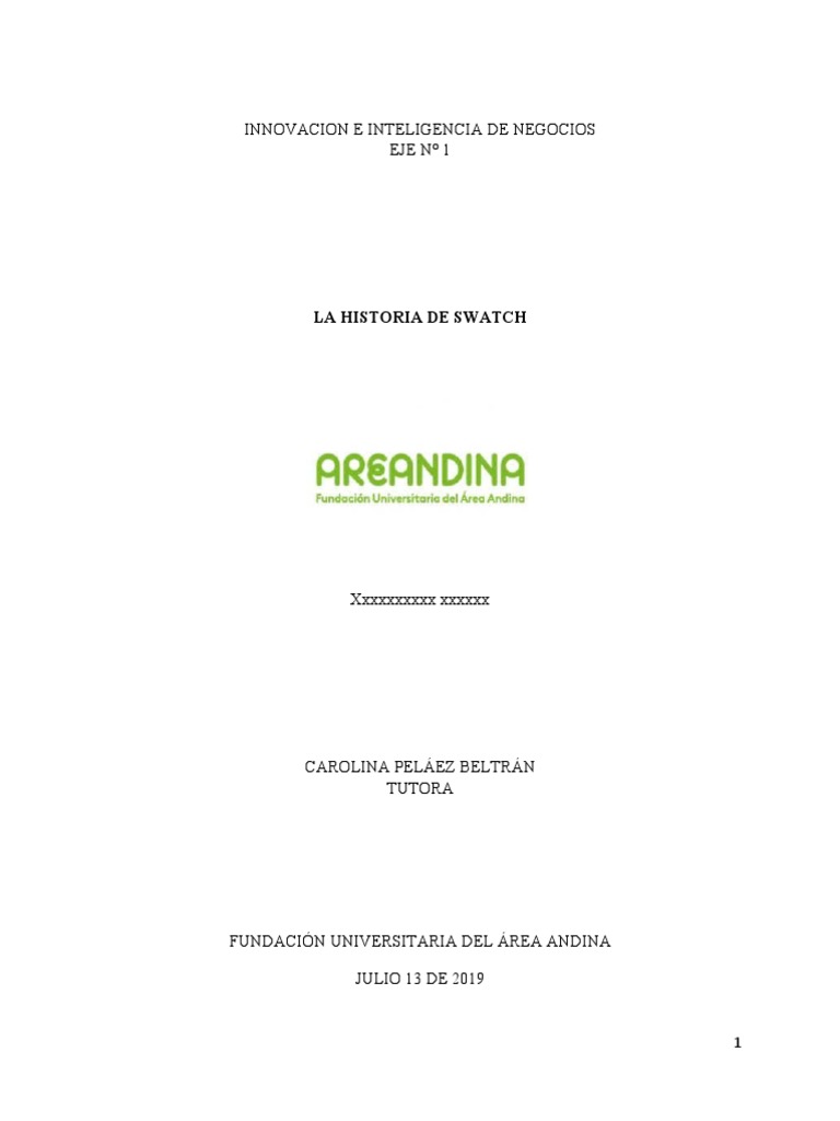 Caso Swatch Edwin Coy | PDF | Reloj | Suiza