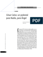 Cesar Calvo, Un Pedestal para Nadie, para Ágel