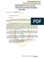 Dl. 1175 Ley de Regimen de Salud de La PNP PDF