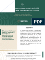 Conocimientos técnicos en materia de PLD/FT y disposiciones de carácter general