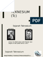 Sejarah dan Kegunaan Teknesium (Tc) dalam Bidang Medis