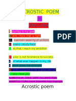 Acrostic Poem