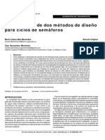 Comparacion de Dos Metodos Dediseño de Ciclos Semaforicos PDF