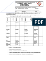 Examen de Regularización de Primer Trimestre Segundo Grado Español