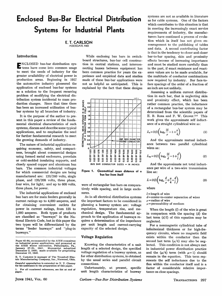 Enclosed Bus Bar Electric Distribution | PDF | Inductance | Electrical ...