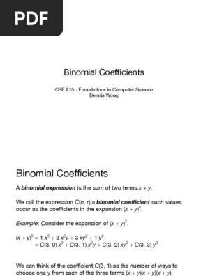 Binomial Pdf String Computer Science Theorem