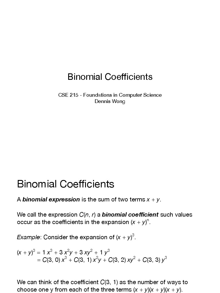 Binomial Pdf String Computer Science Theorem