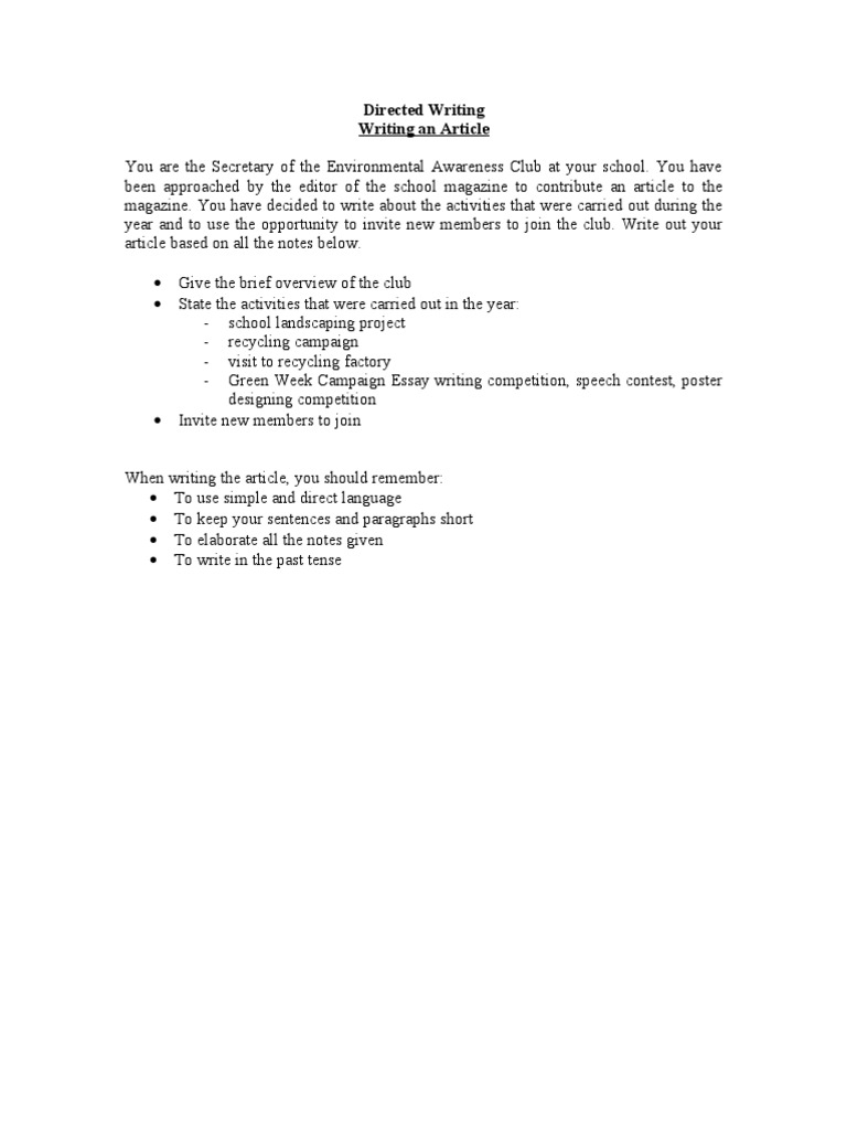 Directed writing worksheets image