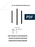 LATIHAN SOAL BIOTEKNOLOGI KELAS IX H