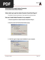 and Install Adobe Presenter: Where Shall I Go To Get The Adobe Presenter Powerpoint Plug-In?
