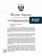 Decreto Supremo Que Declara Estado de Emergencia Nacional Por El COVID 19