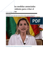 Conozca Las Medidas Anunciadas Por La Presidenta para Evitar El Coronavirus PDF