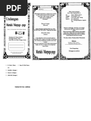 Undangan Marpege Pege