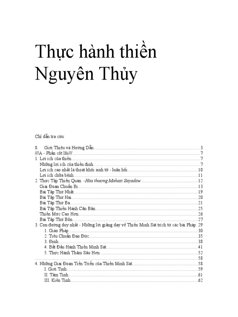 Thuc Hanh Thien Nguyen Thuy (Co Ban Va Nang Cao) Mahasi PDF