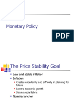 Monetary Policy Goals and Central Bank Strategy