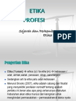 ETIKA PROFESI. Sejarah Dan Perkembangan Etika Profesi PDF