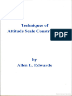 Allen L. Edwards (Techniques of Attitude Scale Construction 1957) PDF