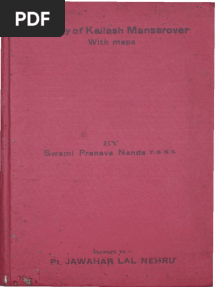 Kailash-Manasarovar by Swami Pranavananda PDF
