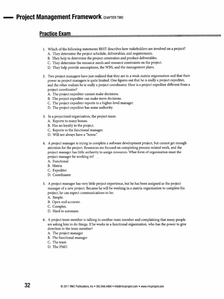 Practice Exam - PMP PDF | PDF