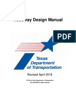 Roadway Design Manual - TXDoT