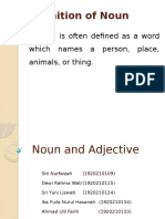 Noun and Adjective