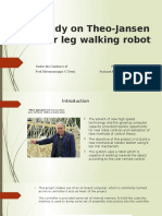 Study on Theo-Jansen's Four Leg Walking Robot