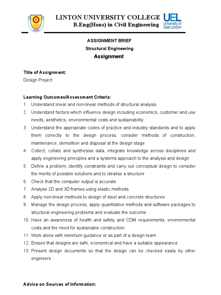 CE 3202 - Assignment - Main+Resit | PDF | Engineering | Design