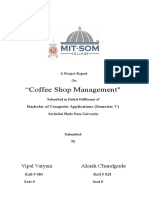 Coffee Shop Management Synopsis (FINAL)