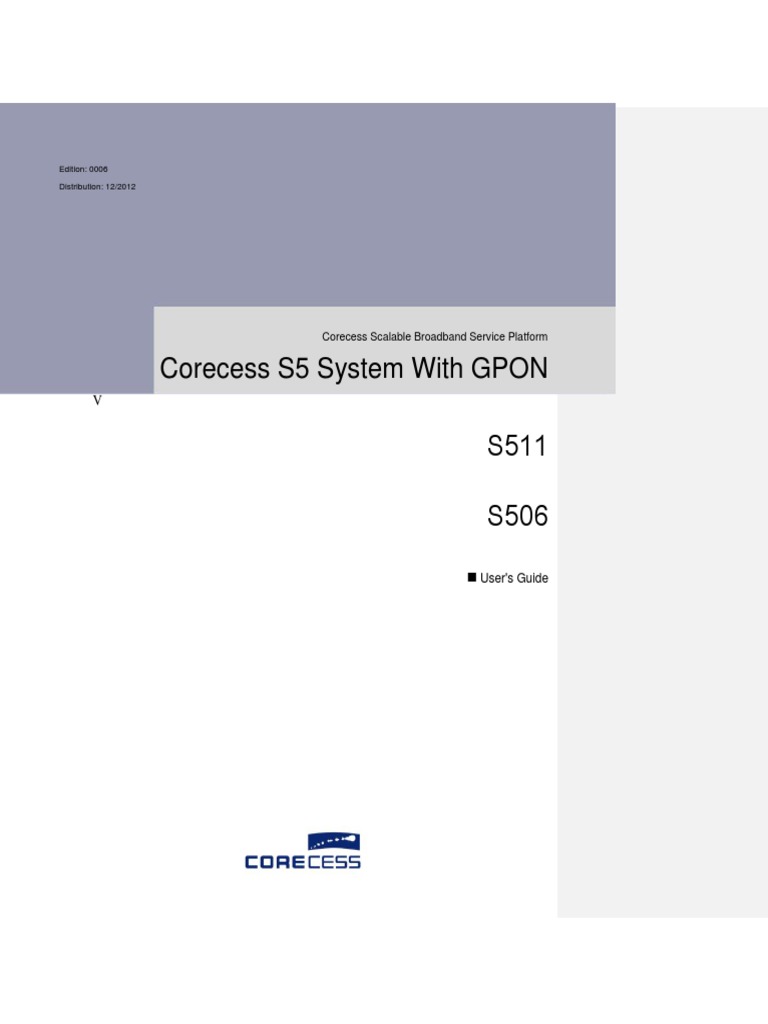 S5 - Gpon 10142013 PDF | PDF | Quality Of Service | Computer Architecture