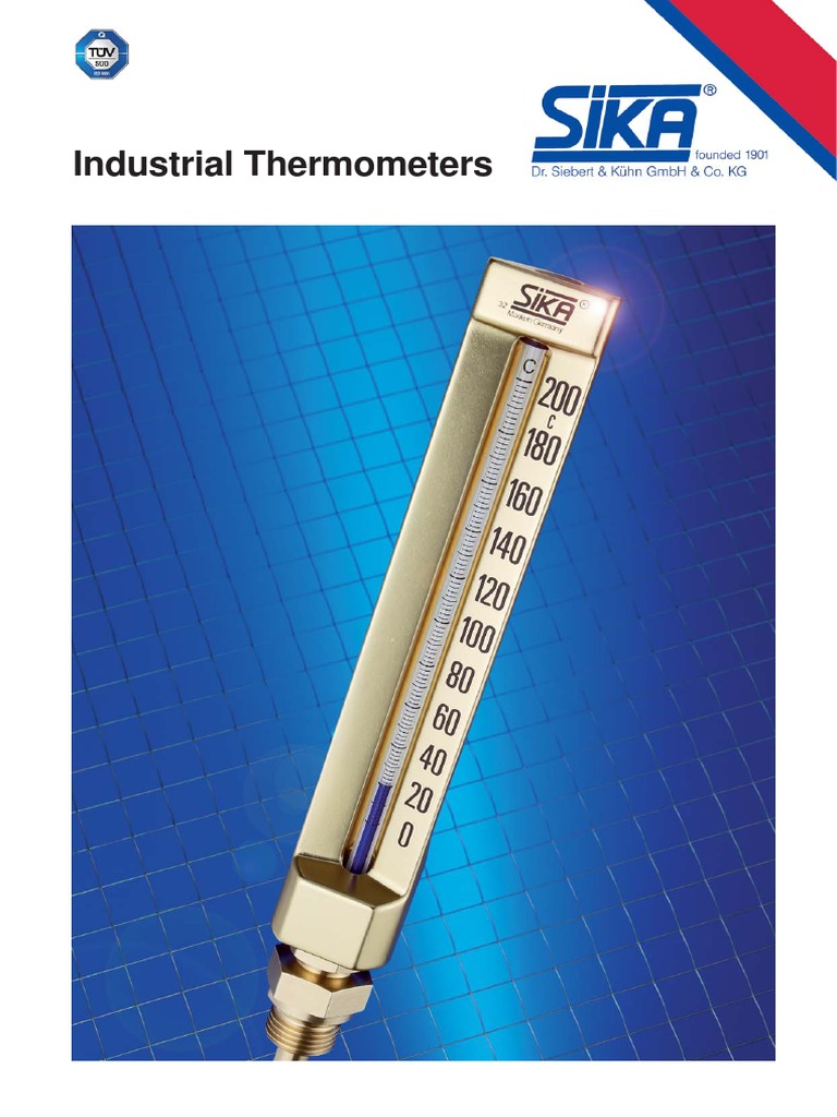 SIKA Industrial - Thermoometers | PDF | Thermometer | Fahrenheit