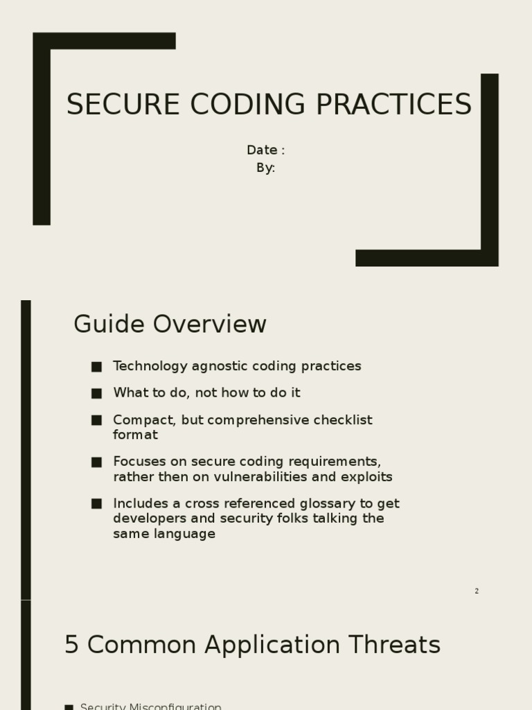 Secure Coding Practices | PDF | World Wide Web | Internet & Web