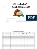 Buku Catatan Penjualan Kakao