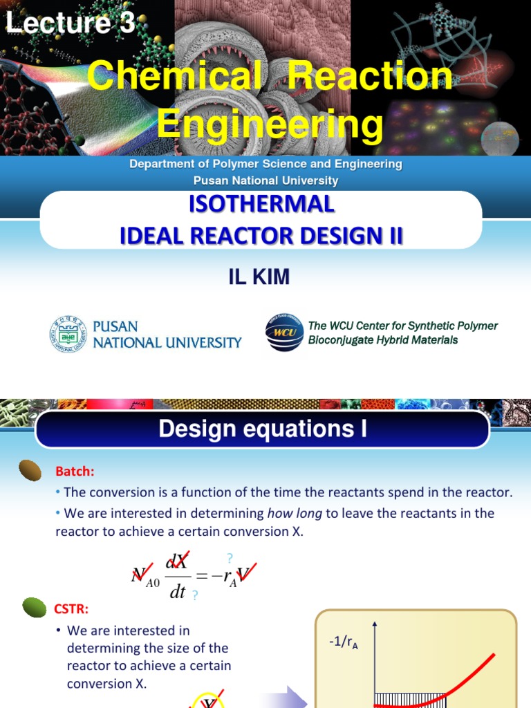 CLR Lecture 3R PDF PDF Chemical Reactor Reaction Rate